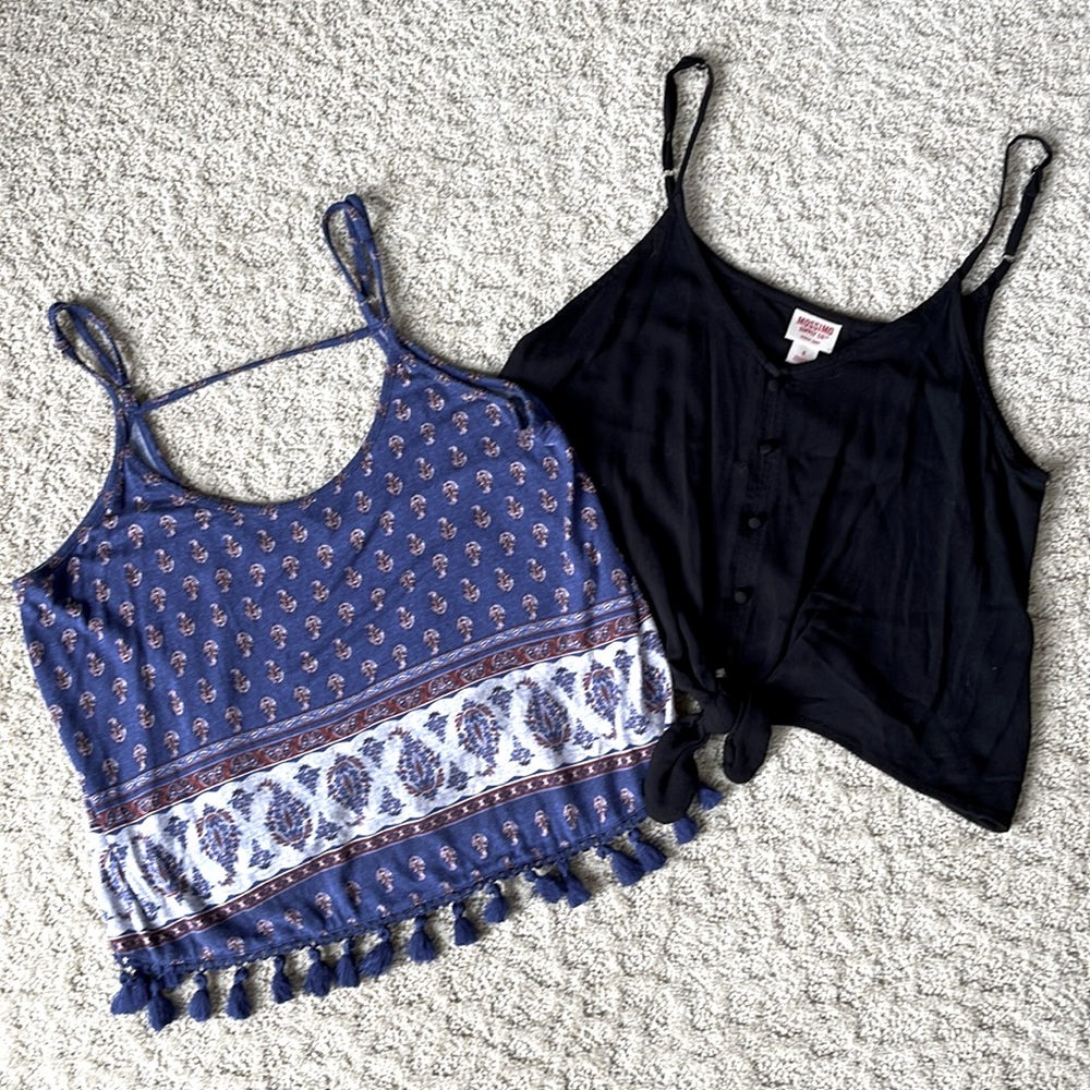 Two tops (2)  Forever 21 / Mossimo cropped tops / adjustable straps